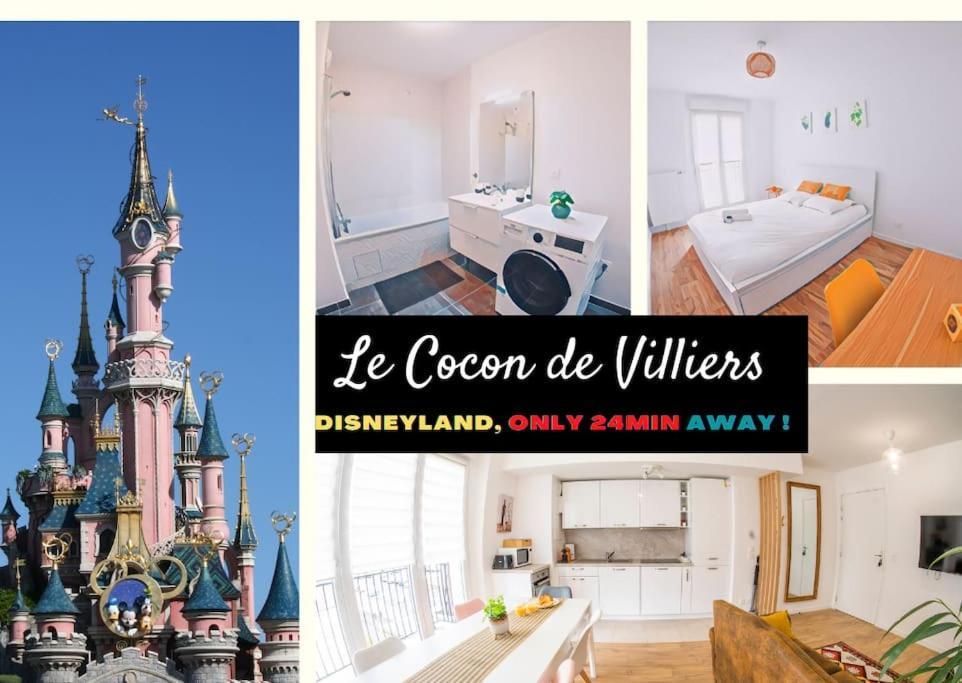 Paris & Disneyland - 2Min From Train Station - Free Private Parking Вилье-сюр-Марн Экстерьер фото
